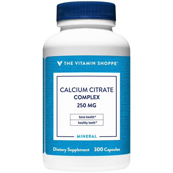 Bone & Joint Health The Vitamin Shoppe Calcium Citrate Complex - 250 MG (300 Capsules) hero