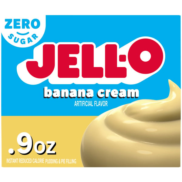 Doughs, Gelatins & Bake Mixes Jell-O Zero Sugar Banana Cream Instant Pudding & Pie Filling hero