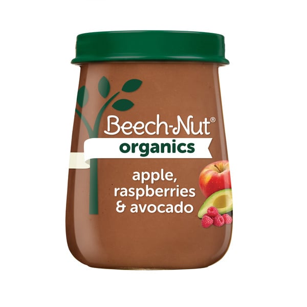 Baby Food & Formula Beech-Nut Organics Apple, Raspberries, Avocado Jar hero