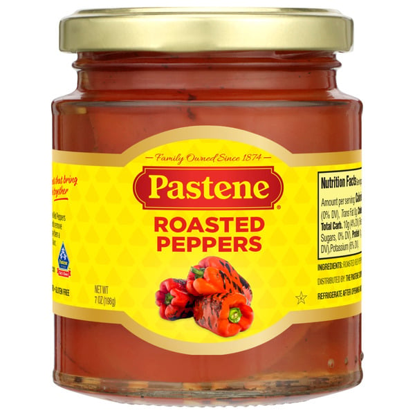 Canned & Jarred Vegetables Pastene Roasted Peppers hero