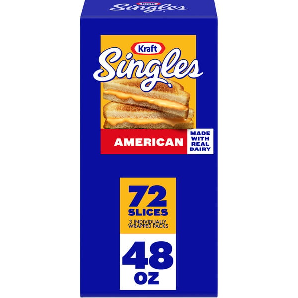 Packaged Cheese Kraft American Cheese Slices hero