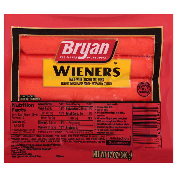 Hot Dogs, Bacon & Sausage Bryan Wieners hero