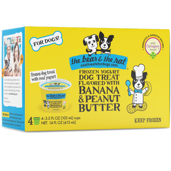 Frozen Foods The Bear & The Rat Frozen Dog Treat with Banana & Peanut Butter hero