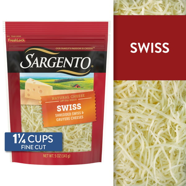 Packaged Cheese Sargento Shredded Swiss Natural Cheese hero