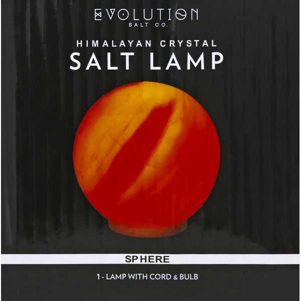 More Household Evolution Salt Co Salt Lamp, Himalayan Crystal, Sphere hero