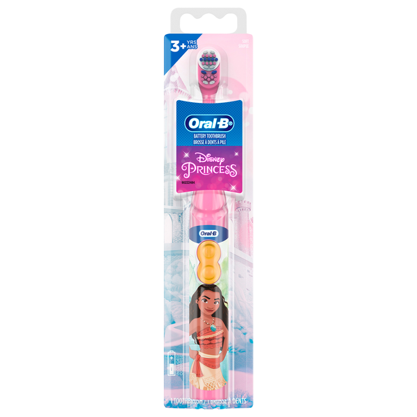 Oral Hygiene Oral-B Toothbrush, Battery, Soft, Disney Princess, 3+ Yrs hero