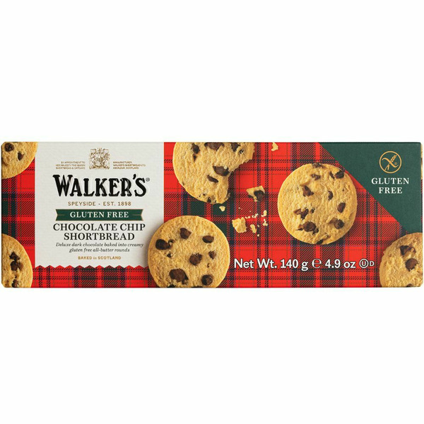 Cookies & Cakes Walkers Shortbread Gluten Free, Chocolate Chip Shortbread hero