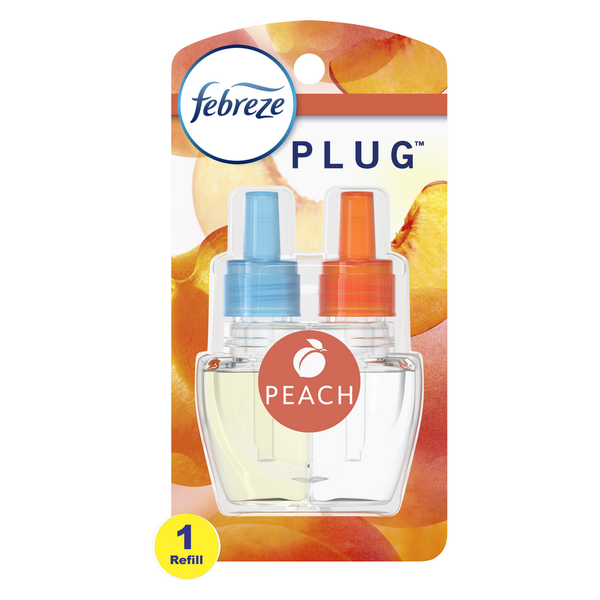 Air Fresheners & Candles Febreze Odor-Fighting PLUG Air Freshener Peach, Oil Refill hero