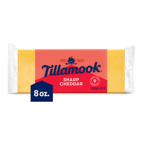 Specialty Cheese Tillamook Sharp Cheddar Cheese Block hero