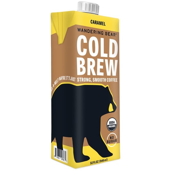 Coffee Wandering Bear Cold Brew Coffee, Caramel, Organic hero