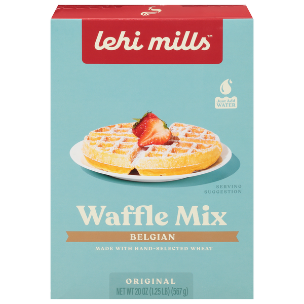 Doughs, Gelatins & Bake Mixes Lehi Mills Waffle Mix, Belgian, Original hero