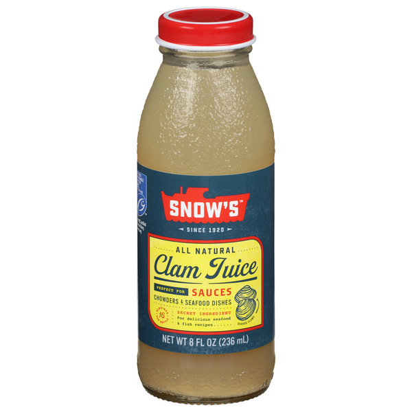 Juice & Nectars Snow's Clam Juice hero