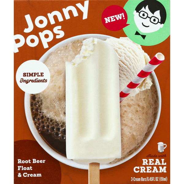 Beers & Coolers JonnyPops Cream Bars, Root Beer Float & Cream hero