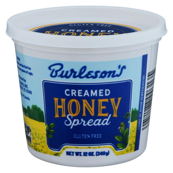 Honeys, Syrups & Nectars Burleson's Honey Spread, Gluten Free, Creamed hero