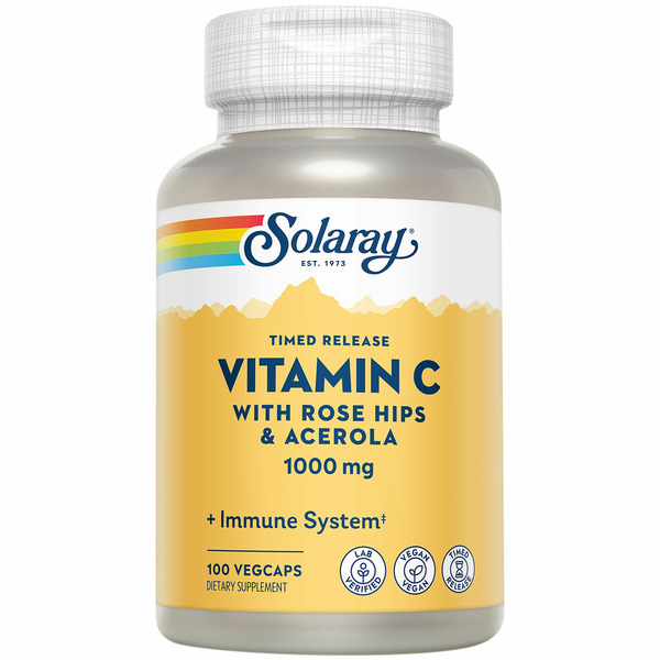 Vitamin C Solaray Vitamin C with Rose Hips And Acerola hero