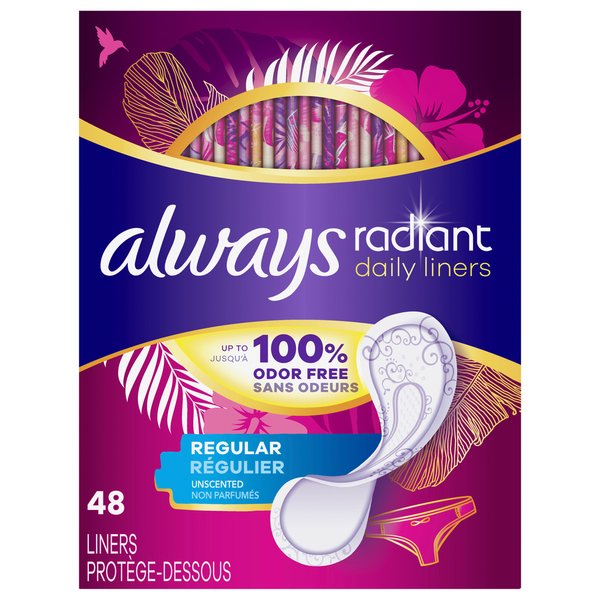 Feminine Care Always Liners, Daily, Regular hero