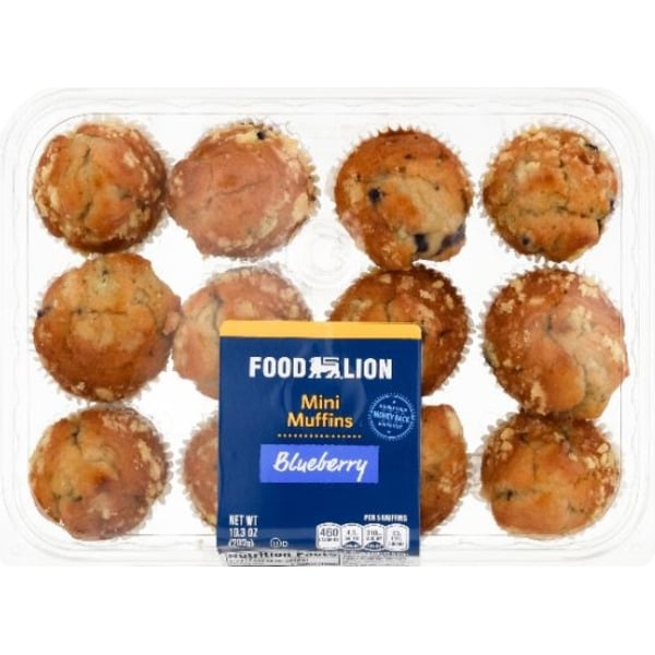 Bakery Breakfast Food Lion Mini Muffins Blueberry hero