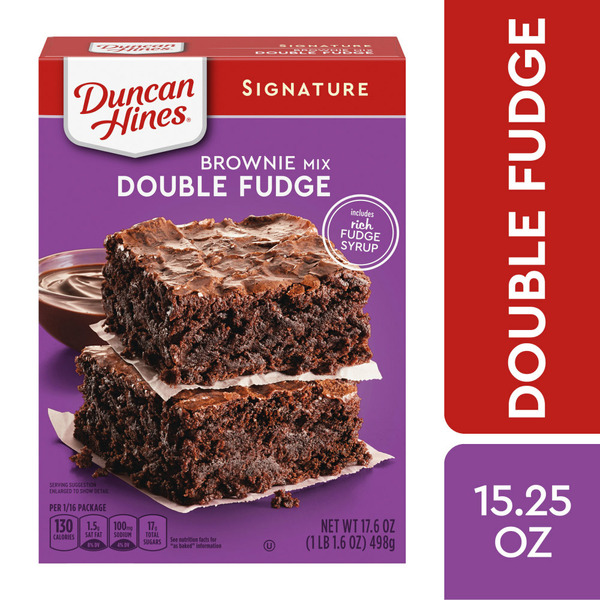 Doughs, Gelatins & Bake Mixes Duncan Hines Decadent Double Fudge Brownie Mix hero