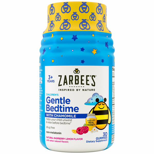 Homeopathic Products Zarbee’s Raspberry Lemon Children’s Gentle Bedtime Gummies hero