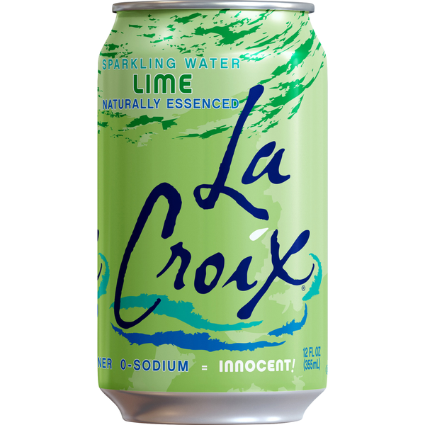 Refrigerated LaCroix Natural Lime Sparkling Water hero