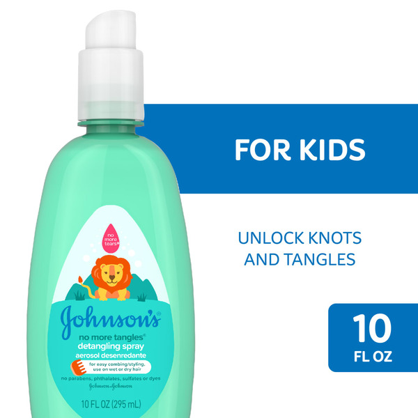 Baby Bath & Body Care Johnson's No More Tangles Hair Detangling Spray, Tear Free hero