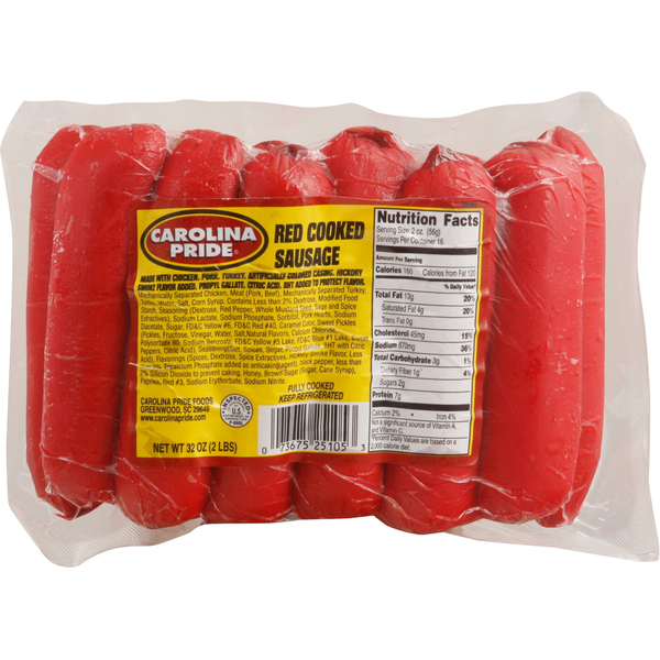 Carolina Pride Sausage, Red Cooked hero