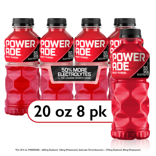 Energy & Sports Drinks POWERADE ION4 Fruit Punch Sports Drink hero