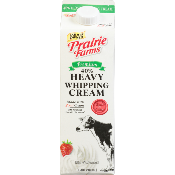 Cream Prairie Farms Heavy Whipping Cream, 40%, Premium hero