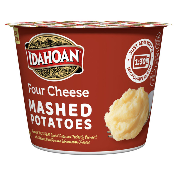 Instant Foods Idahoan® Four Cheese Mashed Potatoes Cup hero