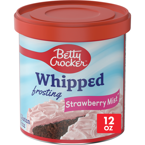 Baking Supplies & Decor Betty Crocker Gluten Free Whipped Strawberry Mist Frosting hero