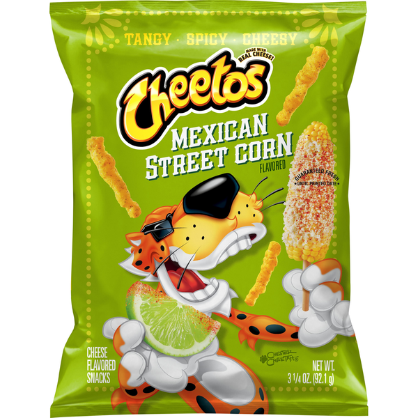 Crackers Cheetos Mexican Sweet Corn Cheese Flavored Snacks hero