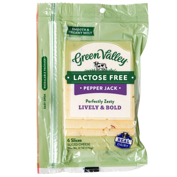 Packaged Cheese Green Valley Creamery Lactose Free Pepper Jack Slices hero