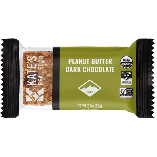 Energy & Granola Bars Kate's Real Food Organic Snack Bar, Peanut Butter Dark Chocolate hero