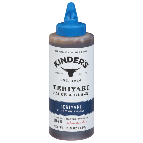 Marinades & Meat Preparation Kinder's Sauce & Glaze, Teriyaki with Sesame & Ginger hero