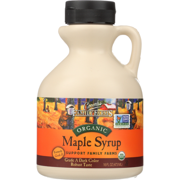 Honeys, Syrups & Nectars Coombs Family Farms Maple Syrup hero