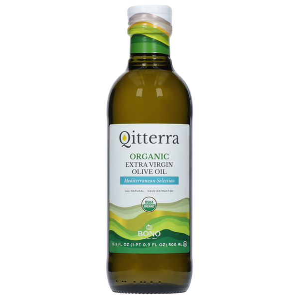 Oils & Vinegars Qitterra Olive Oil, Organic, Extra Virgin, Mediterranean Selection hero