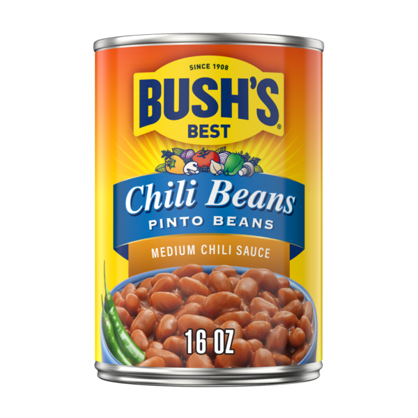 Canned Meals & Beans Bush's Best Pinto Beans in a Medium Chili Sauce hero