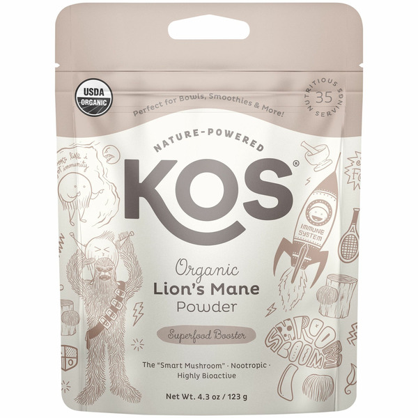 KOS Lion's Mane Powder, Organic, Superfood Booster hero