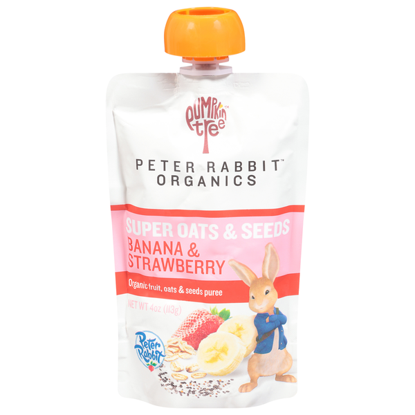 Baby Food & Formula Peter Rabbit Organics Super Oats & Seeds, Banana & Strawberry hero