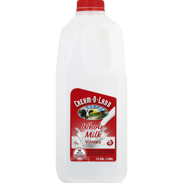 Milk Cream-O-Land Milk, Whole hero