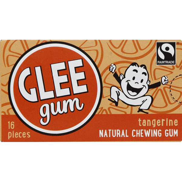 Mint & Gum Glee Gum Chewing Gum, Natural, Tangerine hero