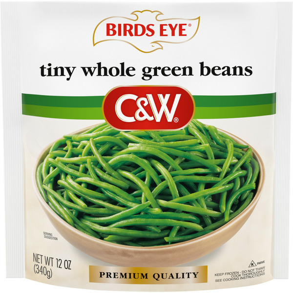 Frozen Produce Birds Eye C&W Tiny Whole Green Beans, Frozen Vegetable hero