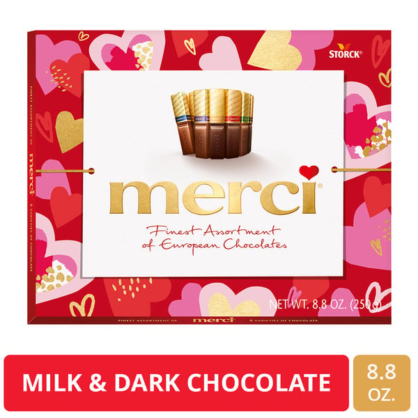 Food merci Finest Valentine's Day Assorted Chocolate Candy Gift Box hero