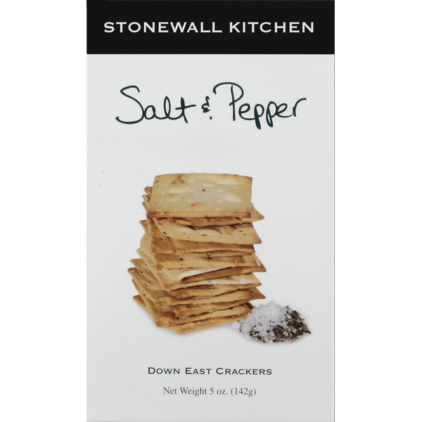 Crackers Stonewall Kitchen Crackers, Down East, Salt & Pepper hero