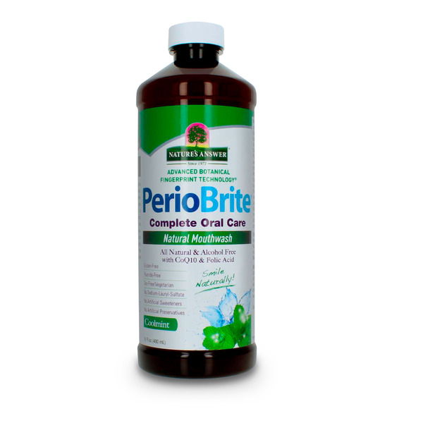 Oral Hygiene Nature's Answer PerioBrite Coolmint Mouthwash hero