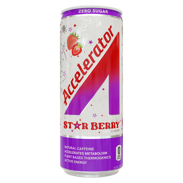 Energy & Sports Drinks Accelerator Energy Drink, Zero Sugar, Star Berry hero