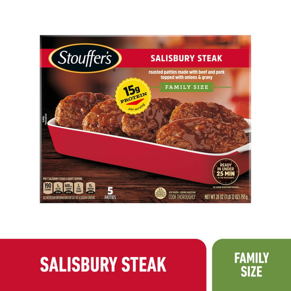 Frozen Meals Stouffer's Family Size Salisbury Steak hero