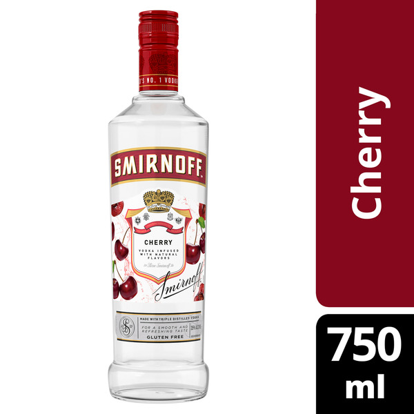 Flavored Vodka Smirnoff Cherry (Vodka Infused with Natural Flavors) hero