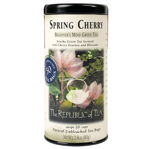 Tea The Republic of Tea Spring Cherry Green Tea Bags hero