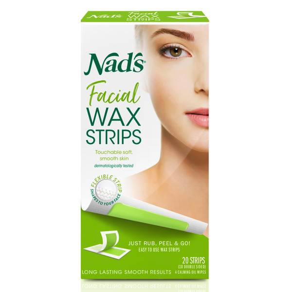 Shave Needs Nad's Facial Wax Strips with Soothing Shea Butter hero